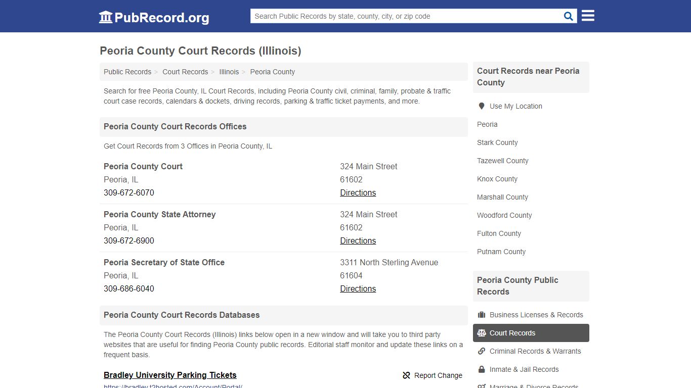 Free Peoria County Court Records (Illinois Court Records)